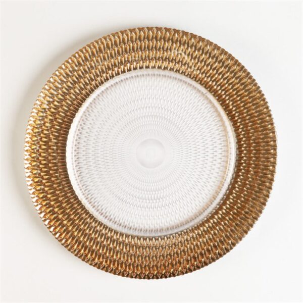 Wholesale glass charger plate PZ-044 product photo